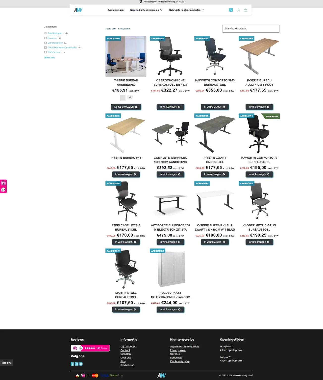 Kantoormeubelen webshop laten maken