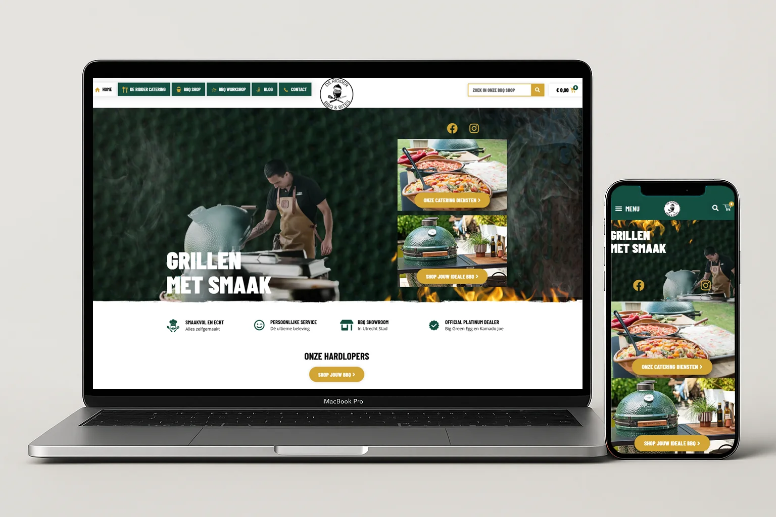 BBQ en Bites webshop laten maken met barbecue gadgets