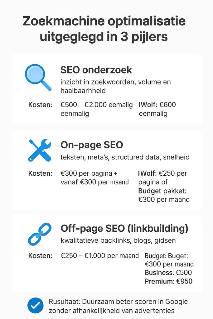 Zoekmachine optimalisatie infographic
