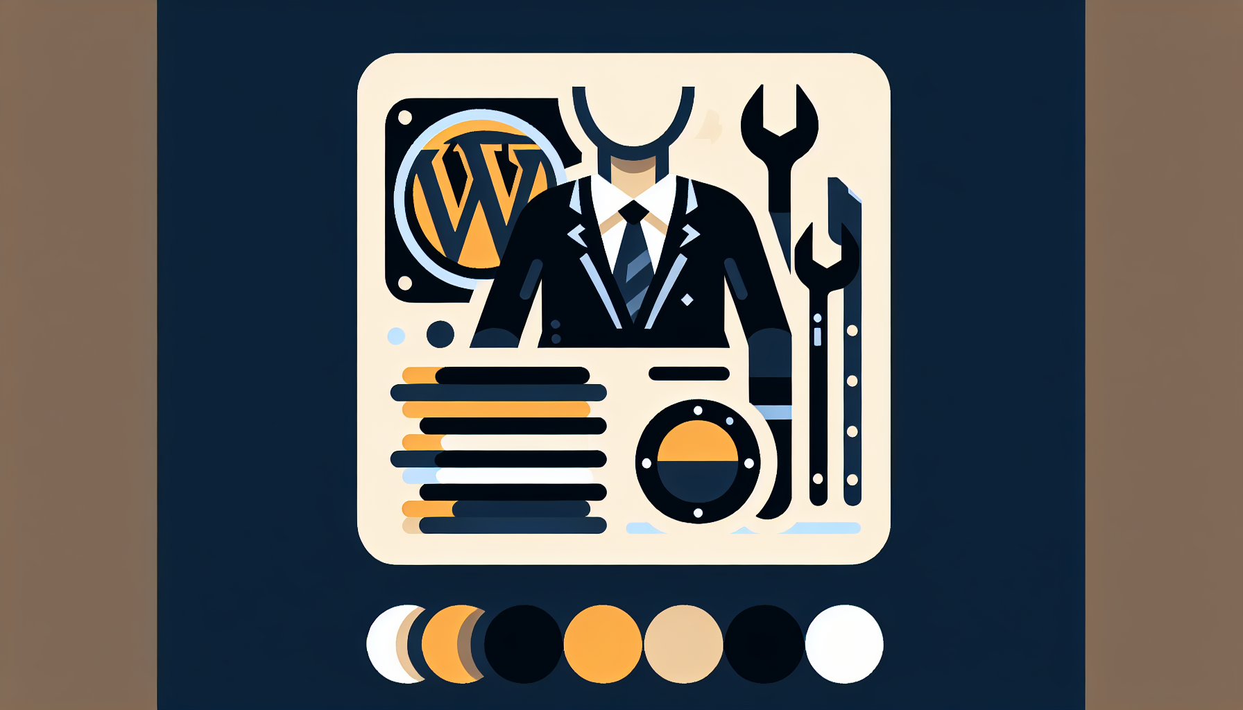 Dashboard van een WordPress website met overzicht van onderhoudstaken binnen een wordpress onderhoudscontract