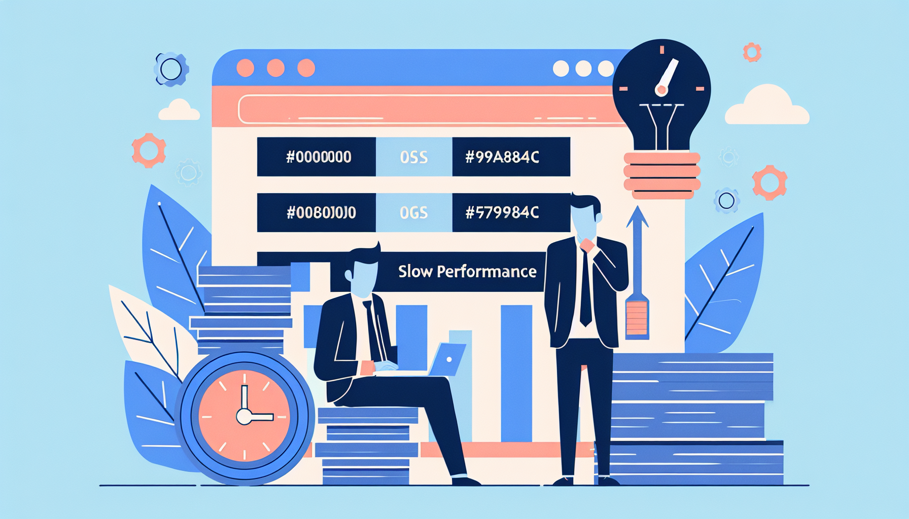 WordPress website traag, laptop met laadicoon en vertraagde website in beeld