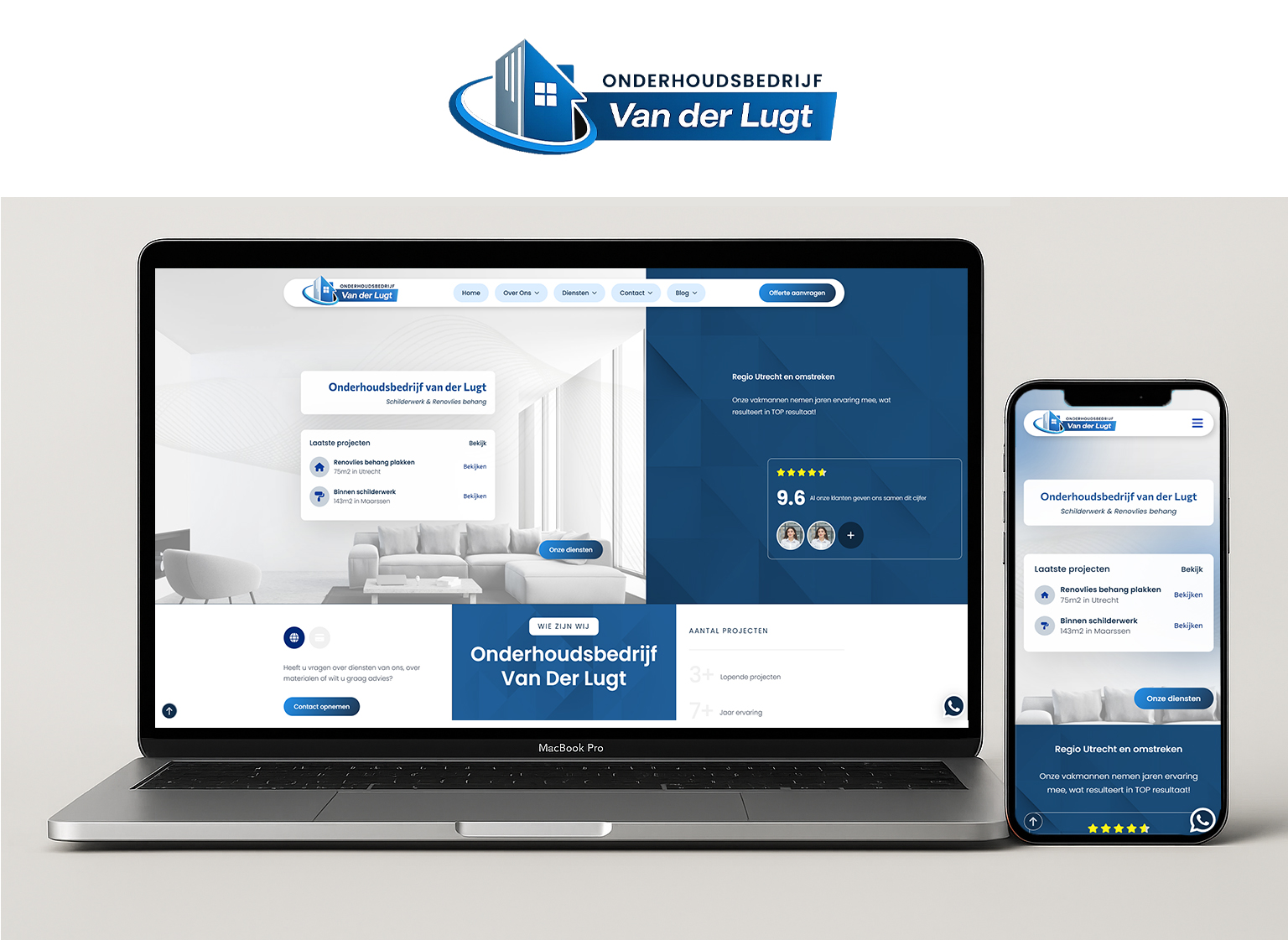 Onderhoudsbedrijf van der Lugt website