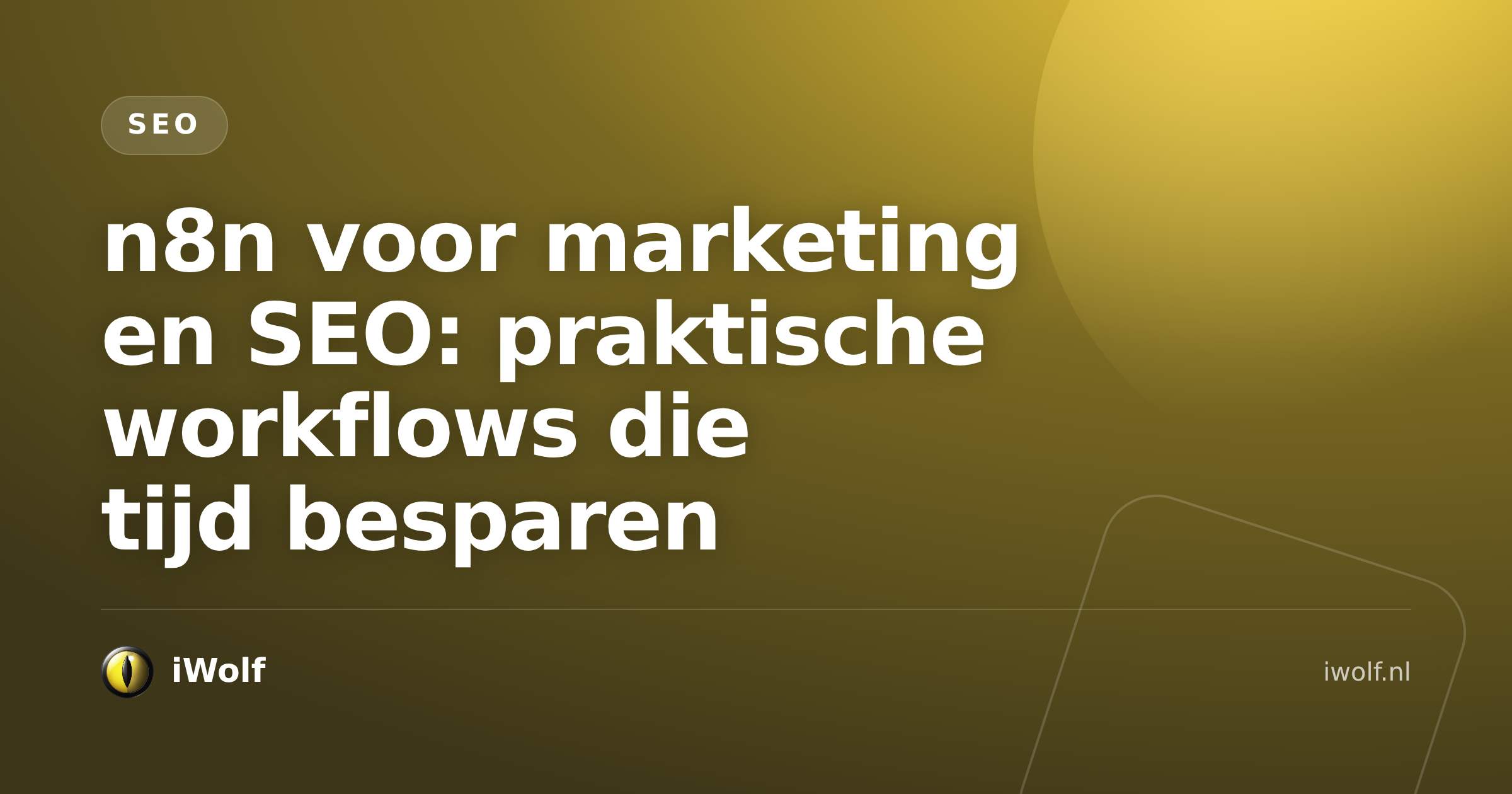 n8n voor marketing en SEO: praktische workflows die tijd besparen