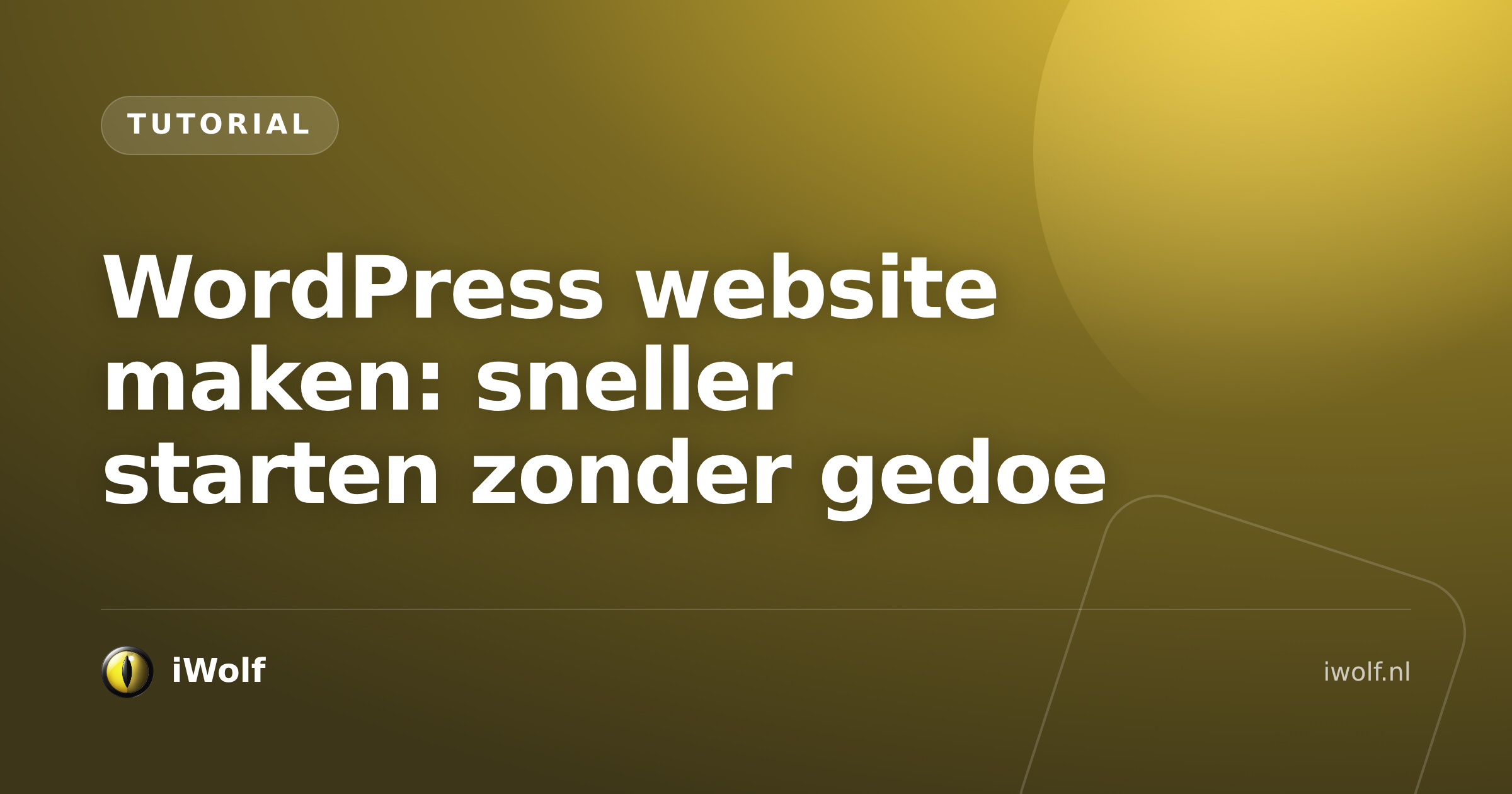 WordPress website maken: sneller starten zonder gedoe