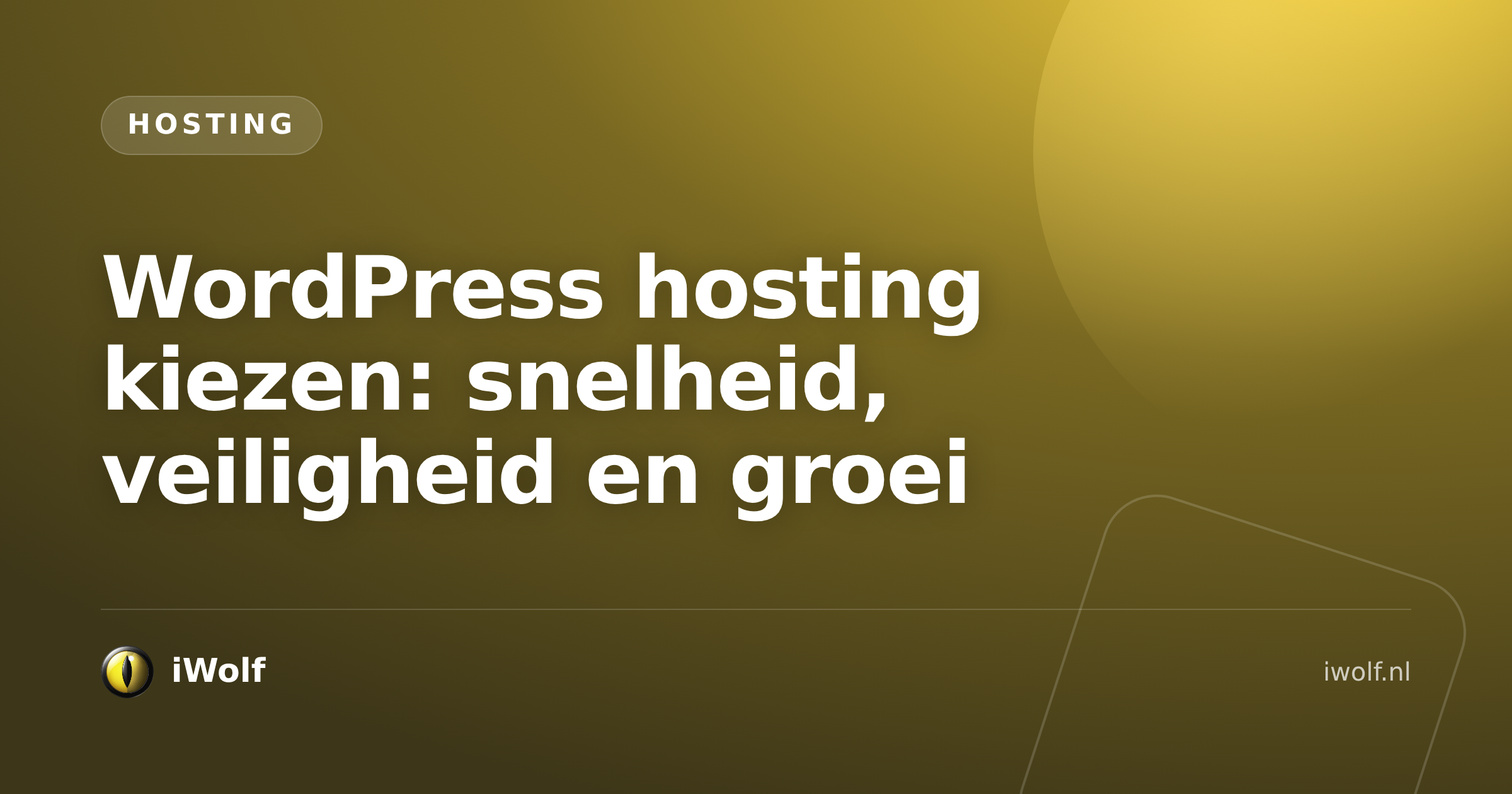 WordPress hosting kiezen: snelheid, veiligheid en groei