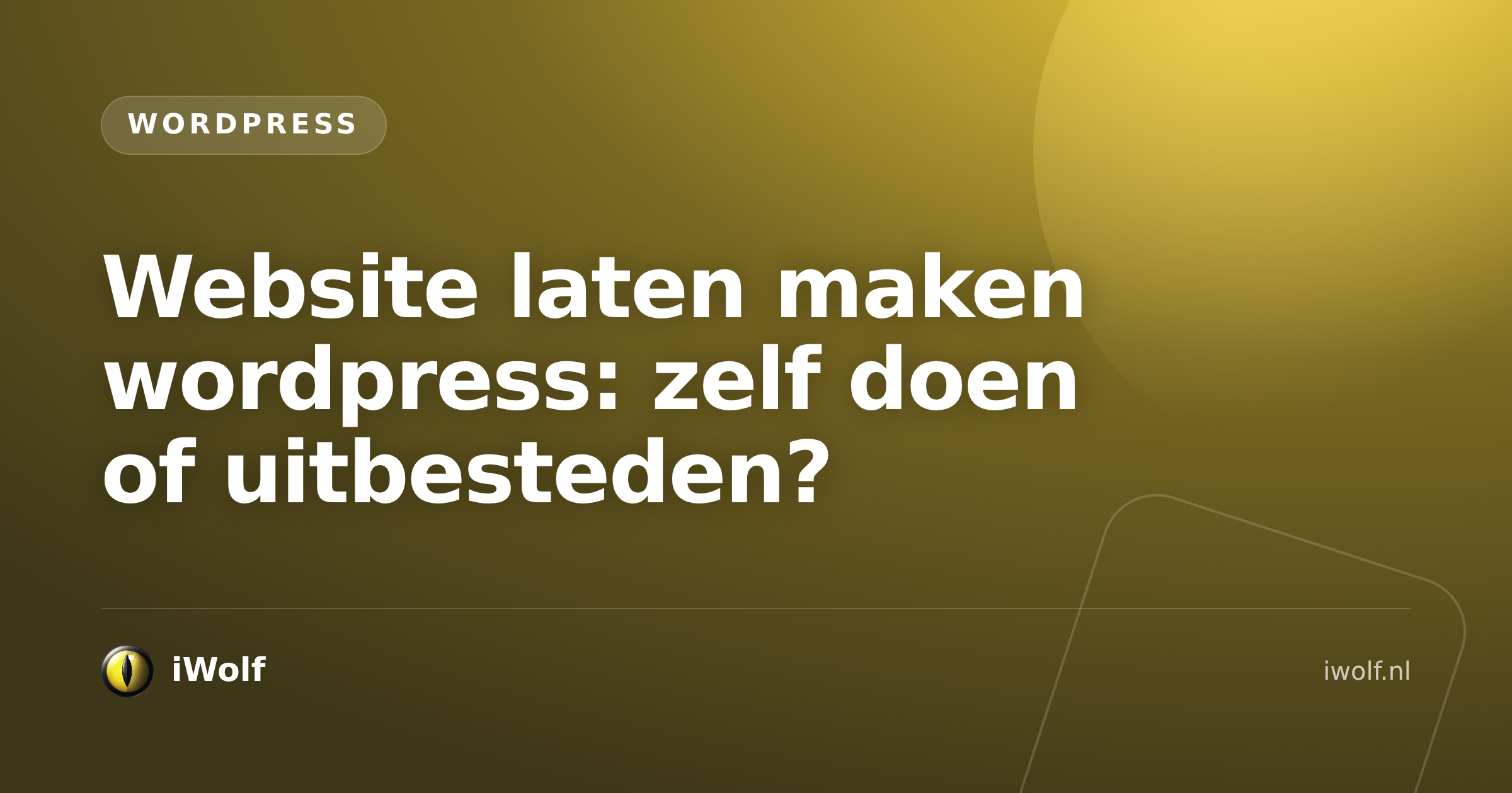 Website laten maken wordpress: zelf doen of uitbesteden?