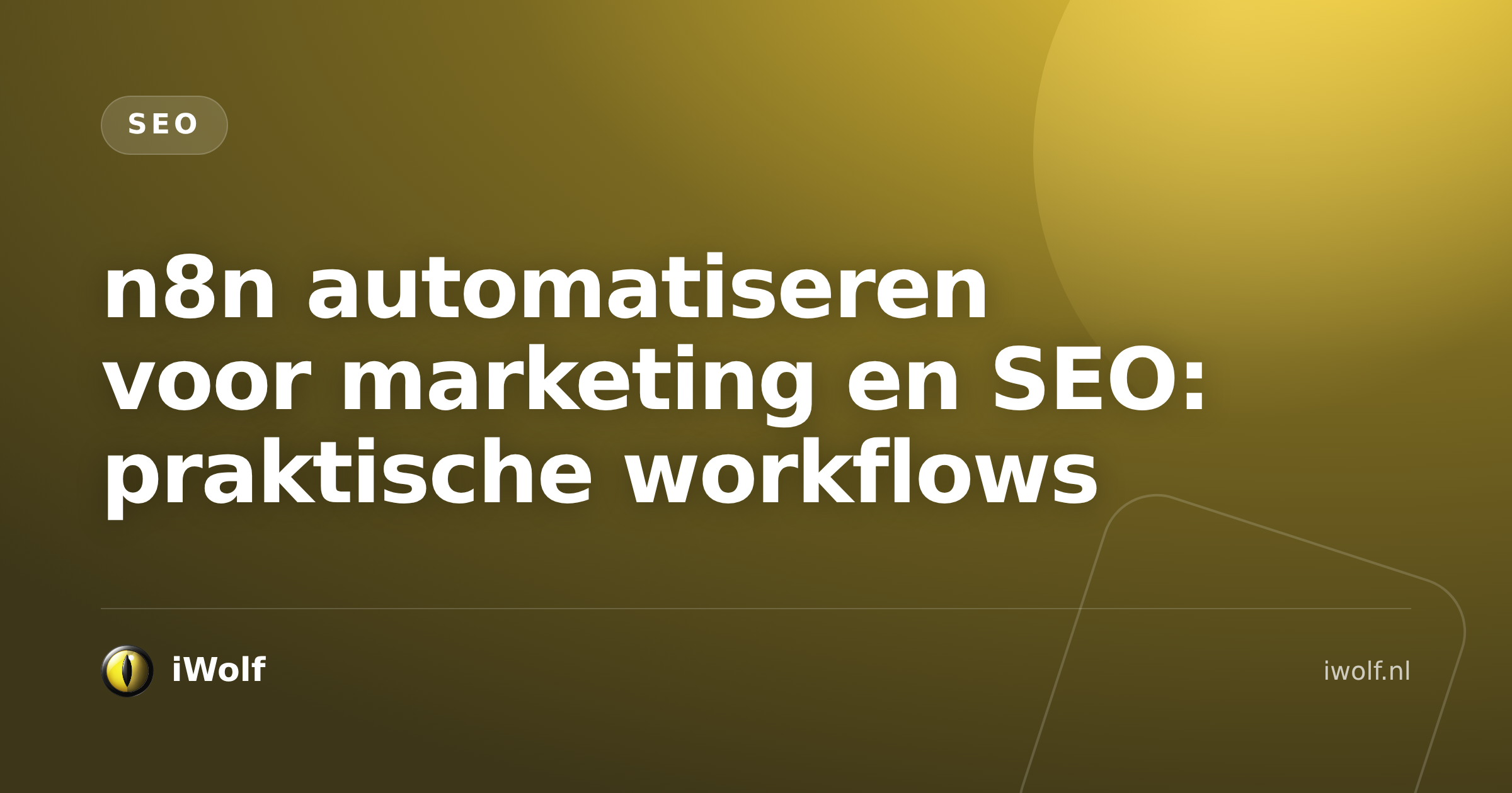 n8n automatiseren voor marketing en SEO met workflows op laptop