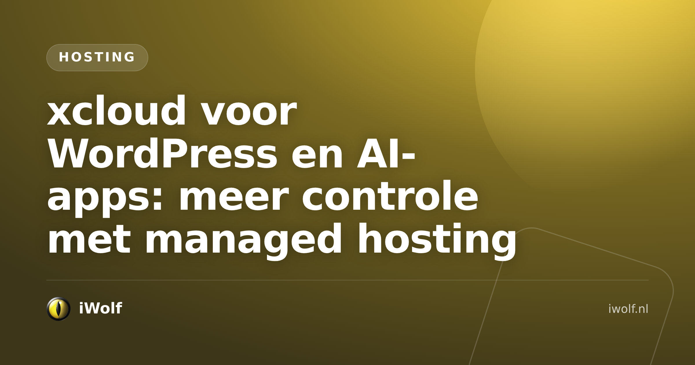 xcloud voor WordPress en AI-apps: meer controle met managed hosting