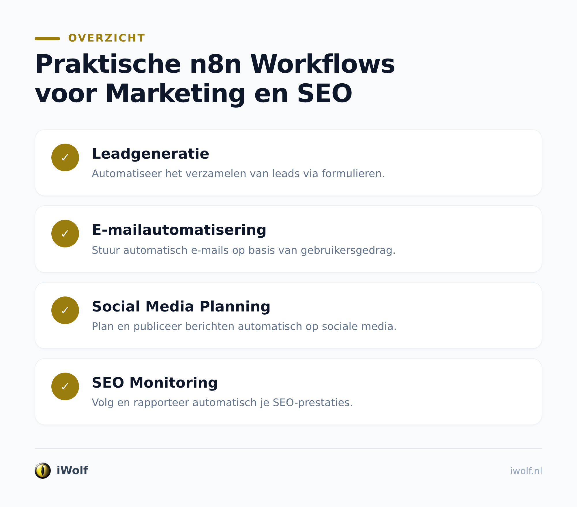 Workflow 2: content automatisch controleren