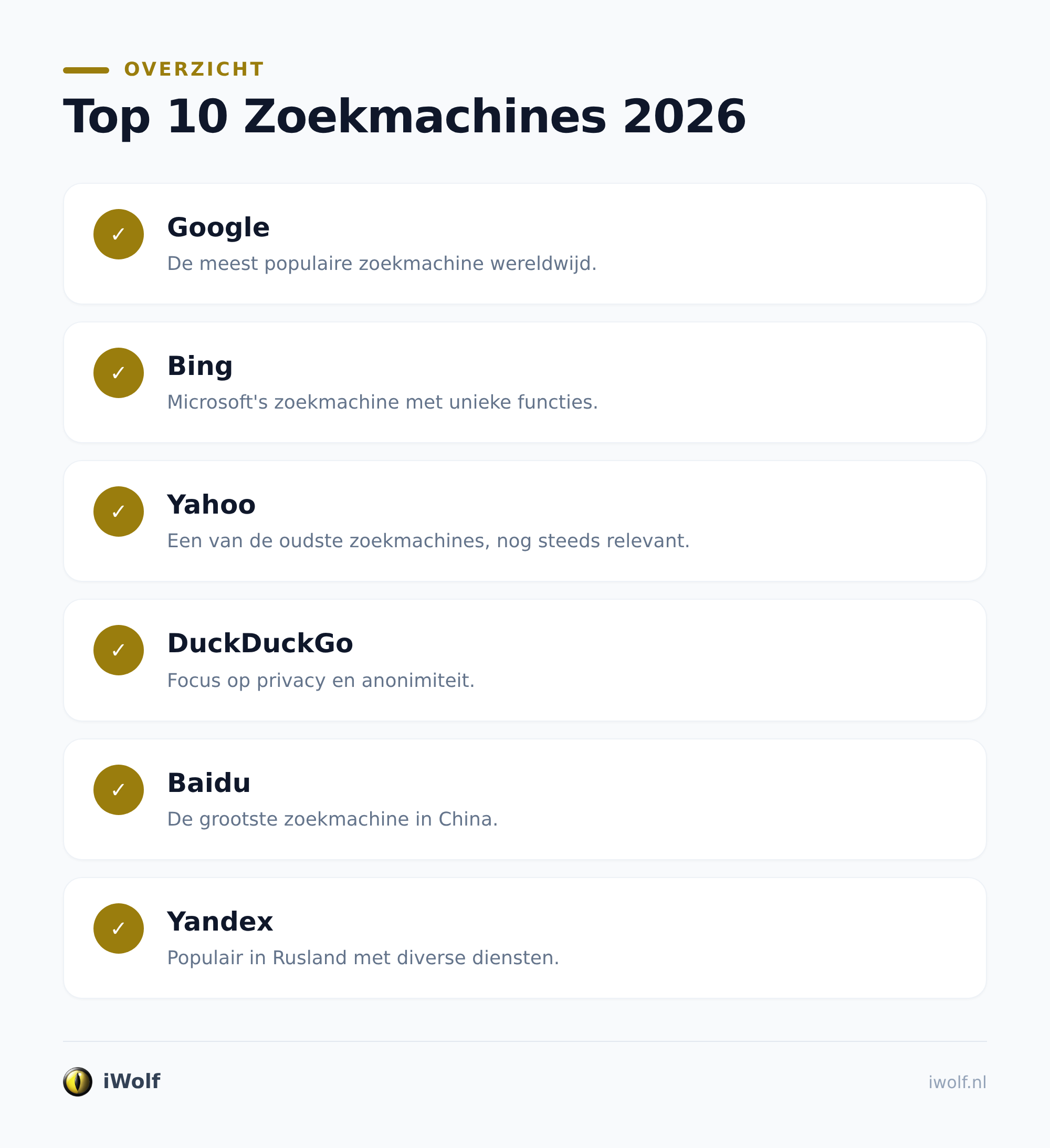Welke zoekmachine past bij jouw doel?